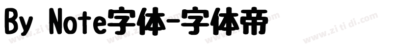 By Note字体字体转换
